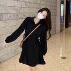 膝丈 シャツワンピース G10CON0036