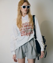 COOLAメッセージベアー L/S Tシャツ (WHITE)　CQ-48012