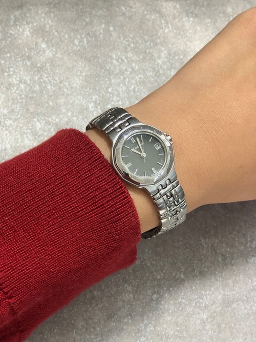 Yves Saint Laurent イヴ・サンローラン 腕時計 シルバー YSL ステンレススチール クウォーツ 9613-H22714Y vintage ヴィンテージ オールド 5zuu2p