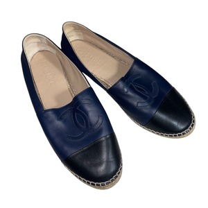 CHANEL bicolor leather slip-on “size 43”