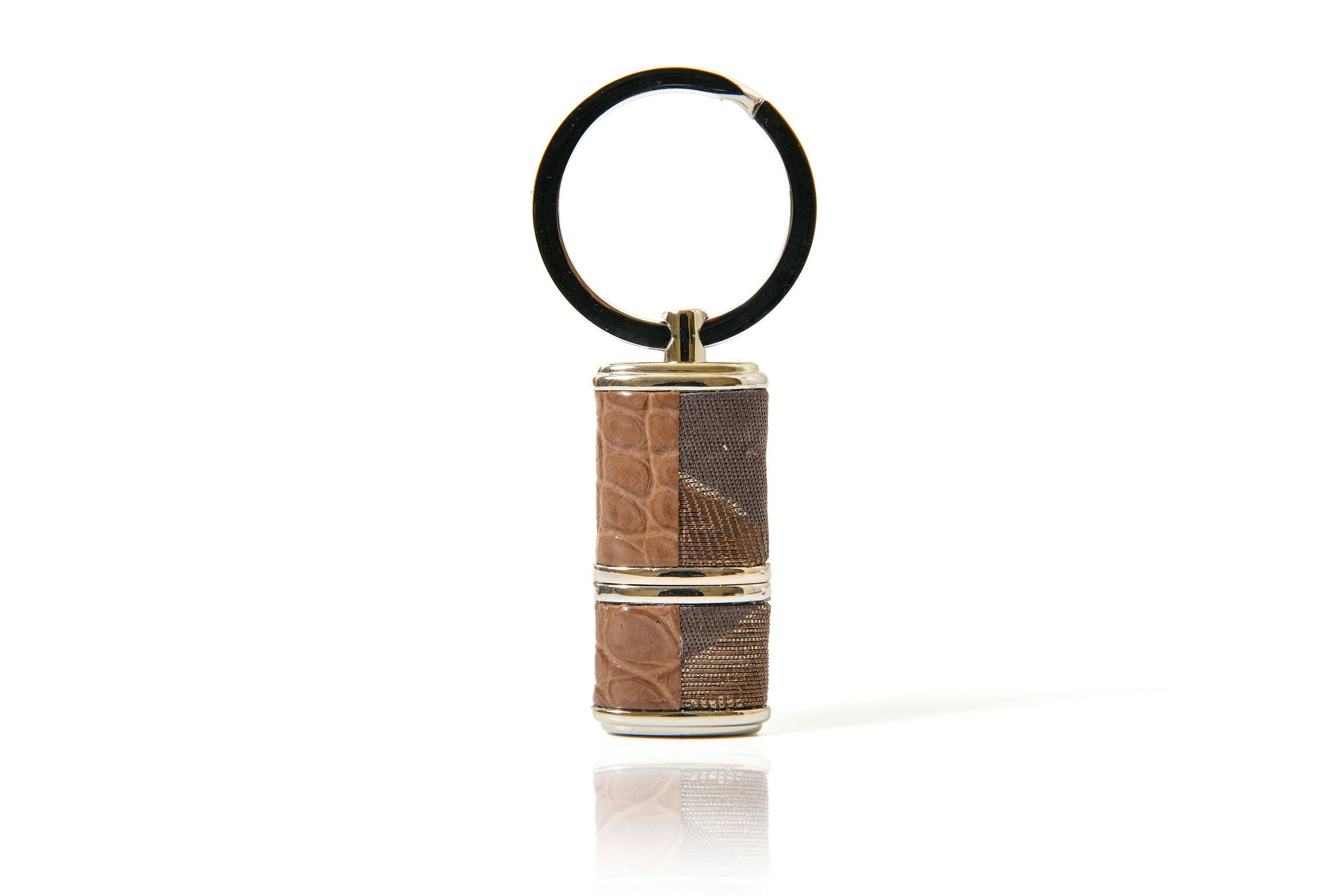 JRxSJUSBキーホルダー/古代金錦/"まんりょう"/藤鼠-ピンクベージュ/JUSBPL-KODK-M4-C12pi-4