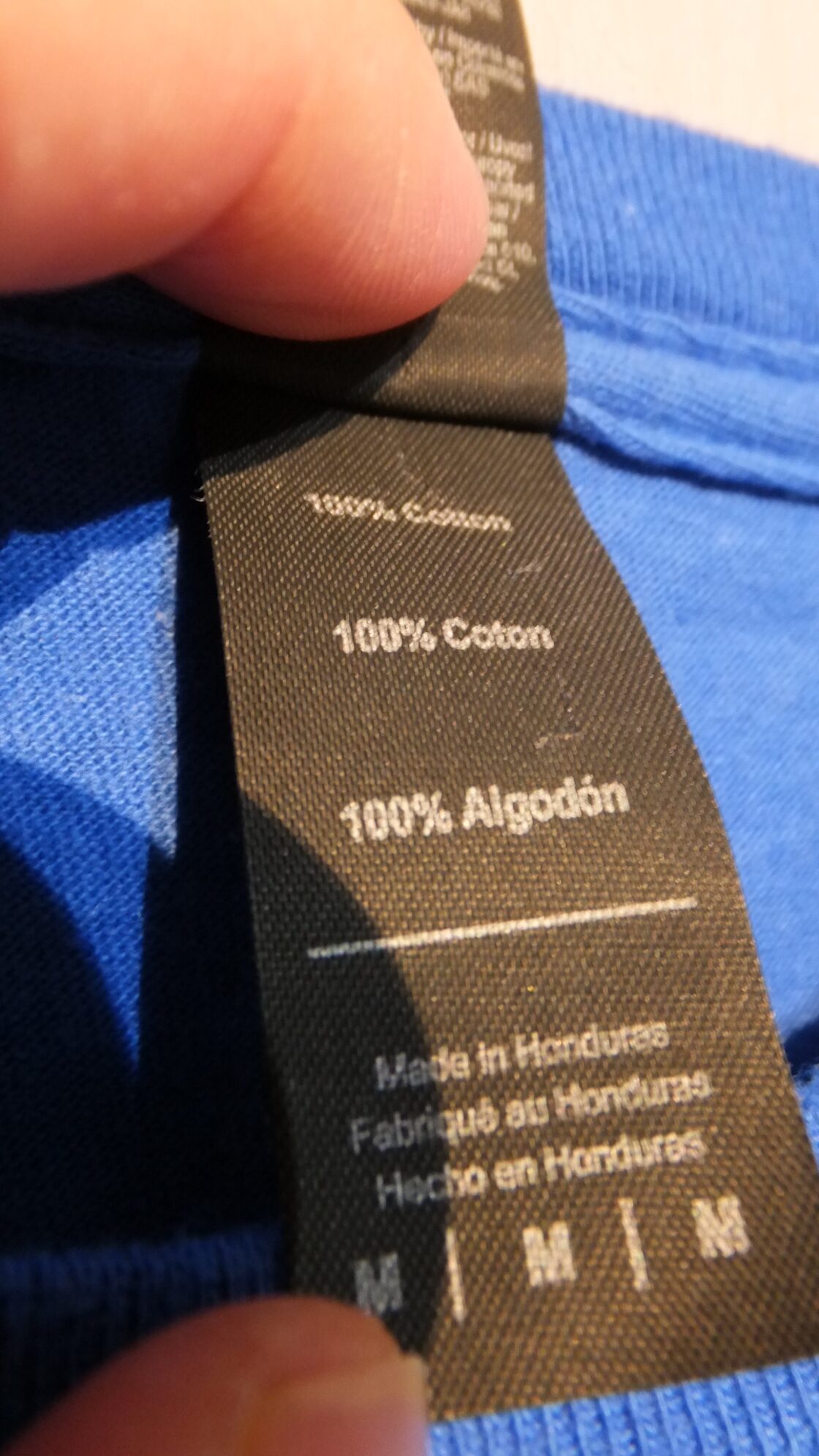 シェブロン Chevron Corporation アメリカの石油関連企業、ガソリンスタンド 両面ロゴプリント、裏面企業スローガンプリント入りTシャツ  日本サイズ概ねM相当（男女兼用サイズ基準）表示サイズM ブルー 企業物古着 | Pay ID