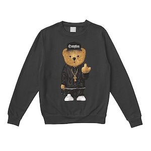 Compton Bear.Crewneck sweat (black/white)
