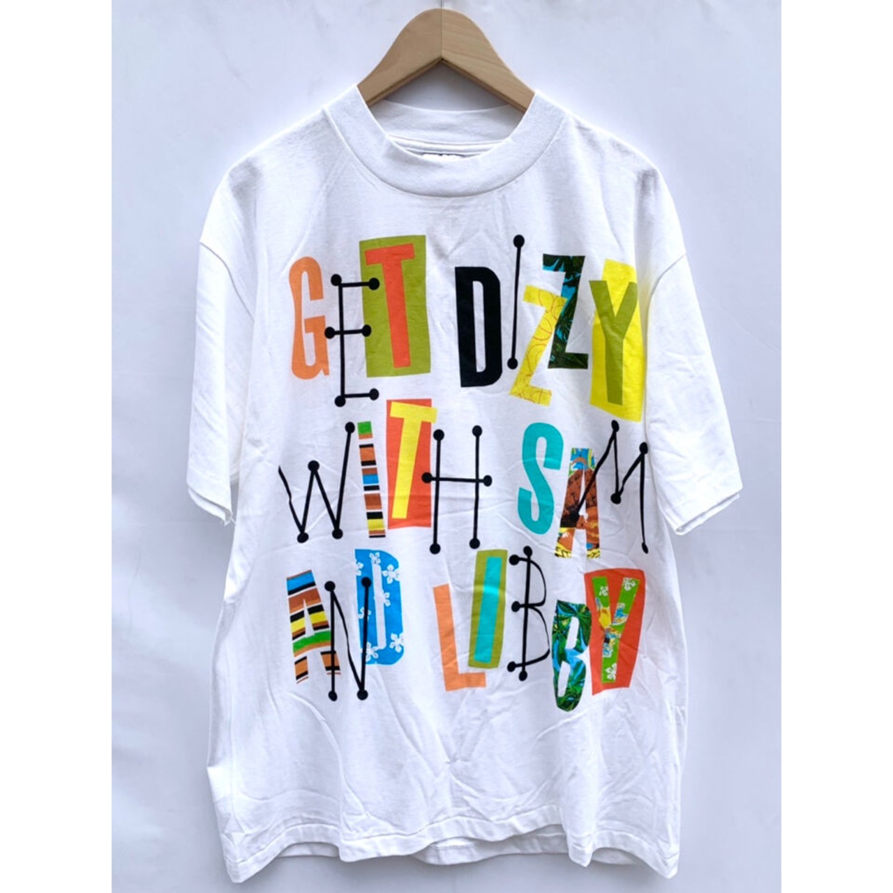 90s "DEAD STOCK" SAM&LIBBY Art Tee MADE IN USA  Size L