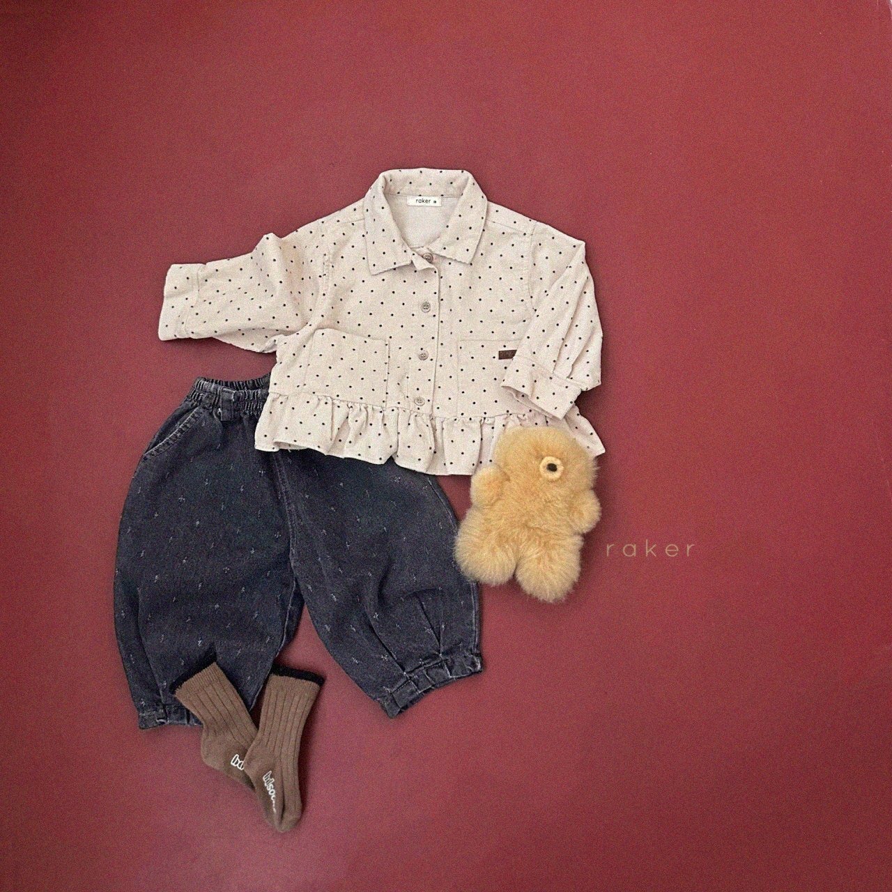 韓国子供服 / 26Autumn / raker / アバンプリーツパンツ / 女子服 / キッズ服 / 秋服 *XS~XXL*