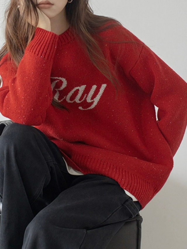 ジャガードロゴニット　M0219