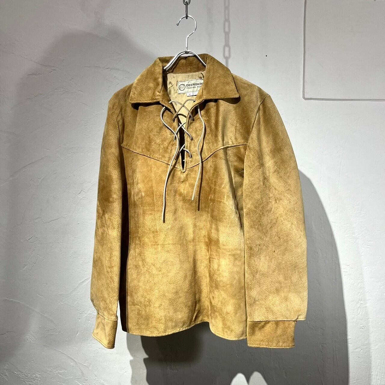 70~80s DEER SKIN Lace Up Pull Over | VOLAR
