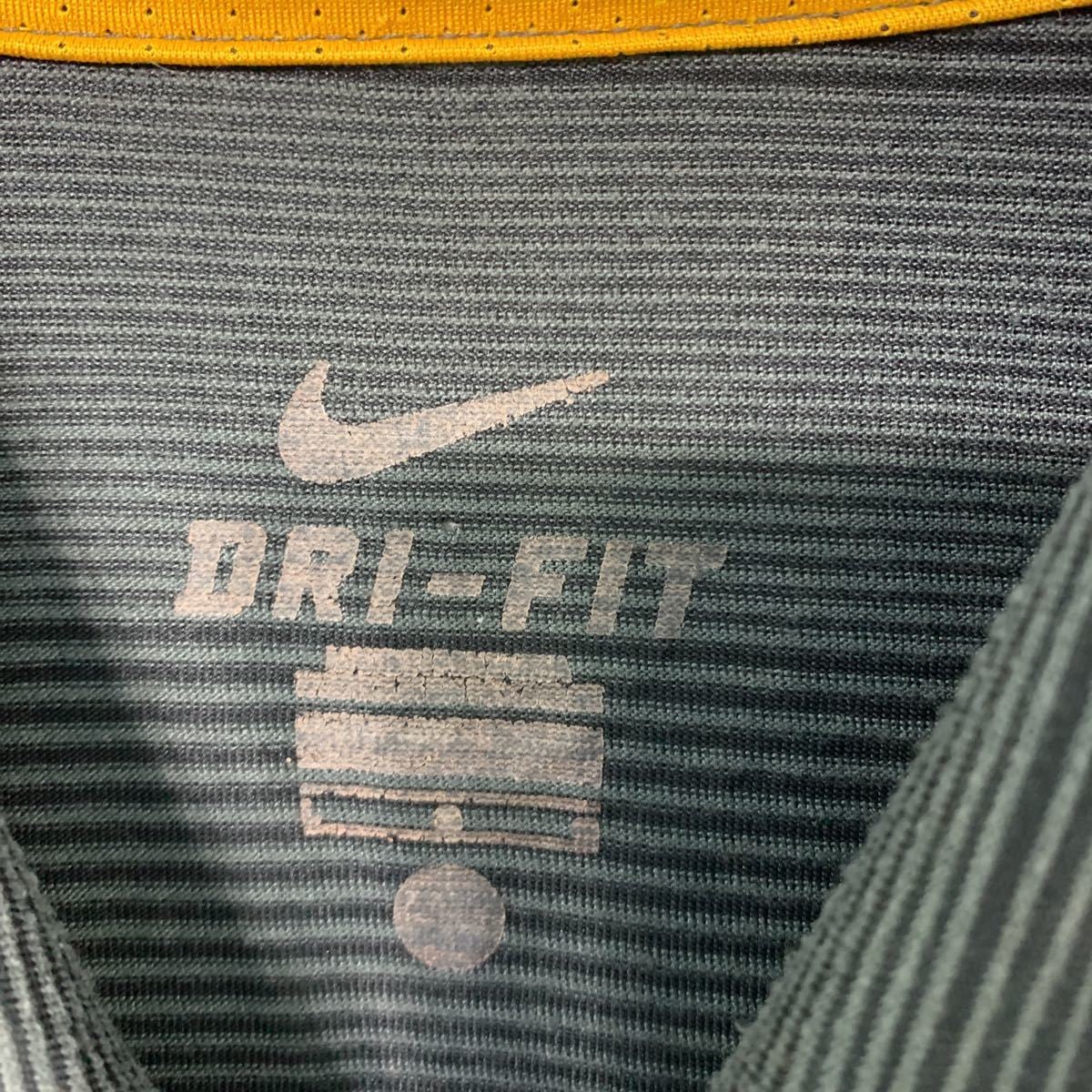 NIKE DRI-FIT 半袖 ボーダー ポロシャツ Lサイズ ナイキ スポーツ