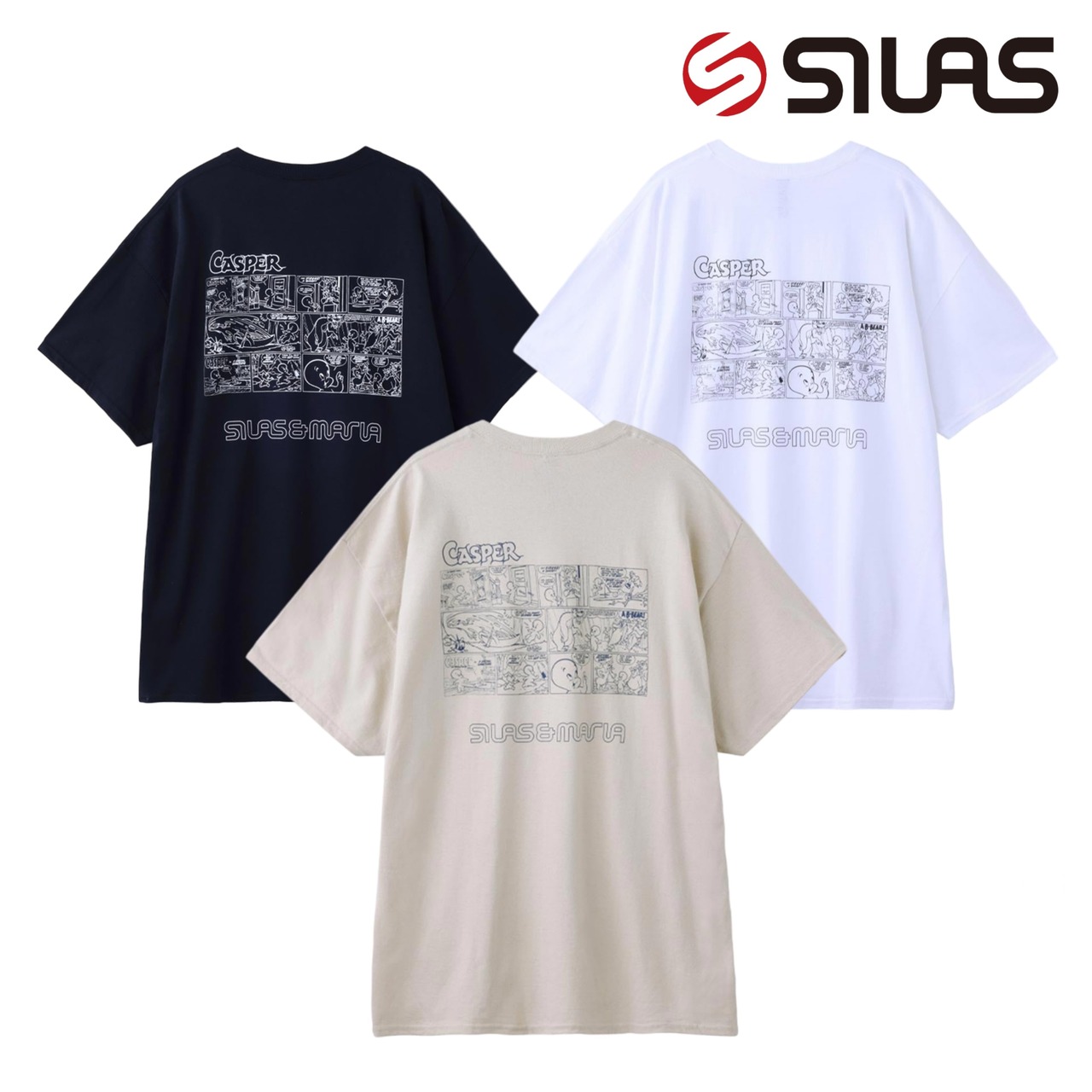 【SILAS】CASPER×SILAS / CARTOON PRINT LOOSE FIT S/S TEE