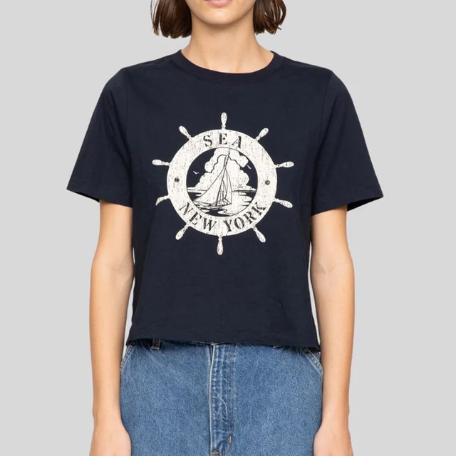 SEA NY　POLINA T-SHIRT　NAVY
