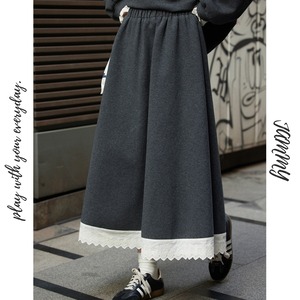 hem lace skirt　J00219