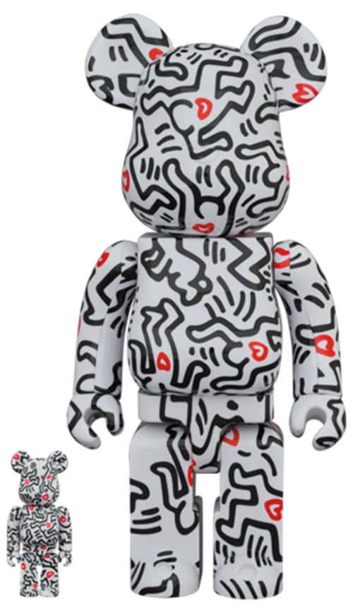 メディコム BE@RBRICK ベアブリック 100% & 400% キースへリング 8 未開封 ４号店商品