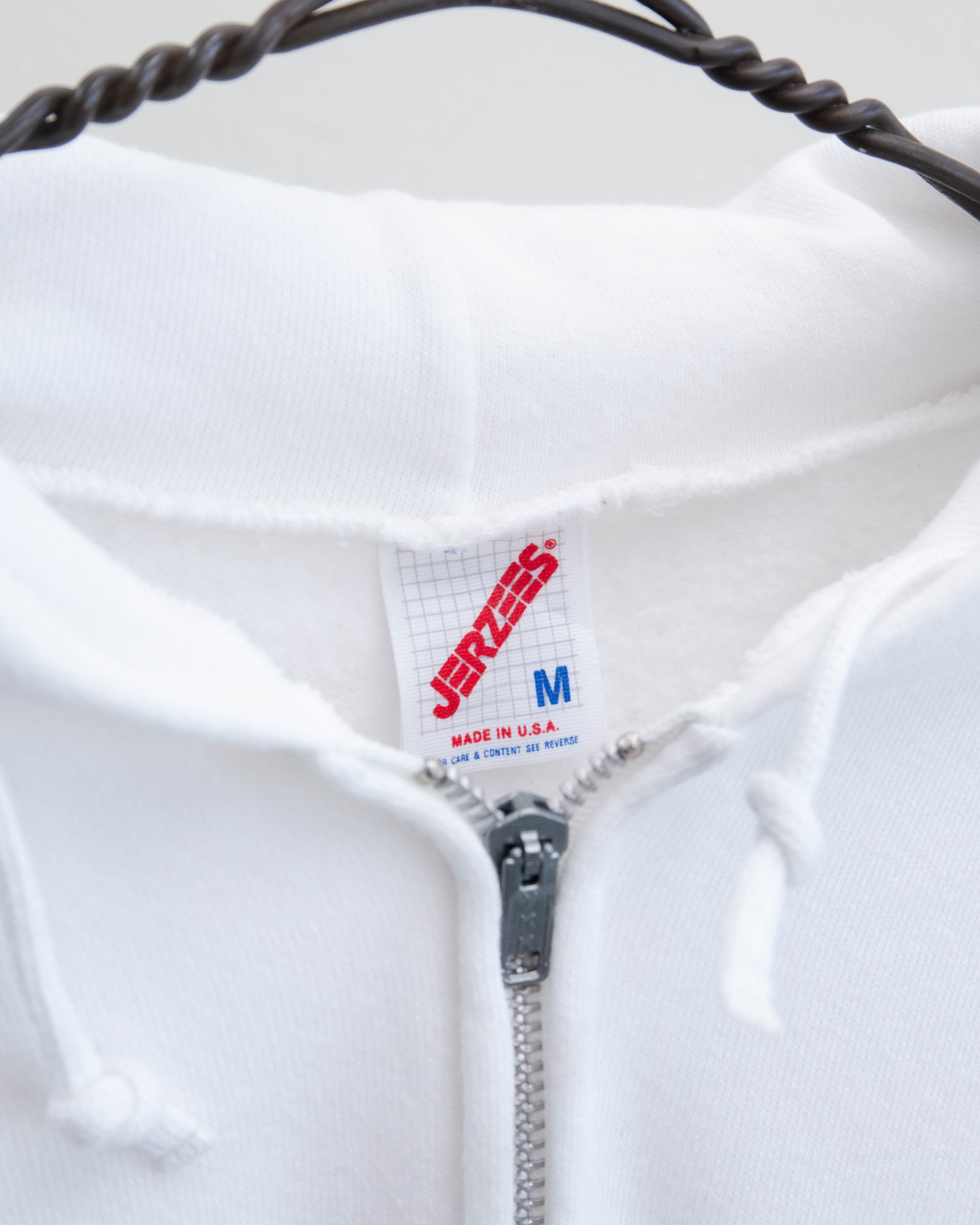 1990s chenille embroidered zip hoodie | LUIK FINN