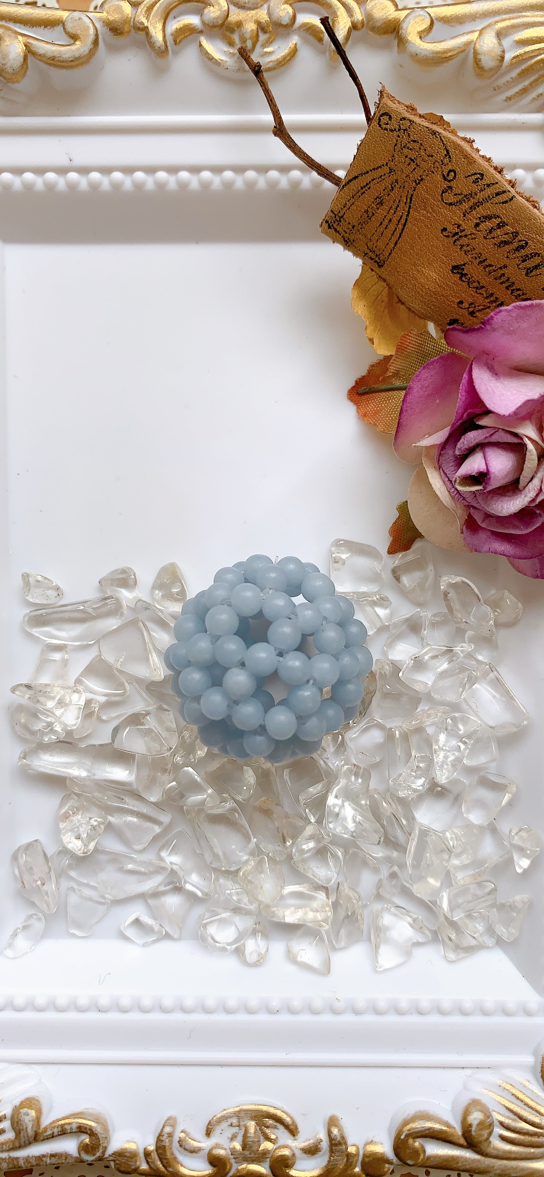 神聖幾何学フラーレン 神聖幾何学フラーレン4mm(エンジェライトAAA） | R's