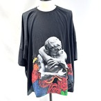 VALENTINO ヴァレンティノ Tシャツ トップス S オーバーサイズ コットン ブラック