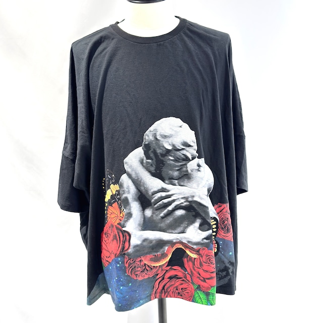 VALENTINO ヴァレンティノ Tシャツ トップス S オーバーサイズ コットン ブラック