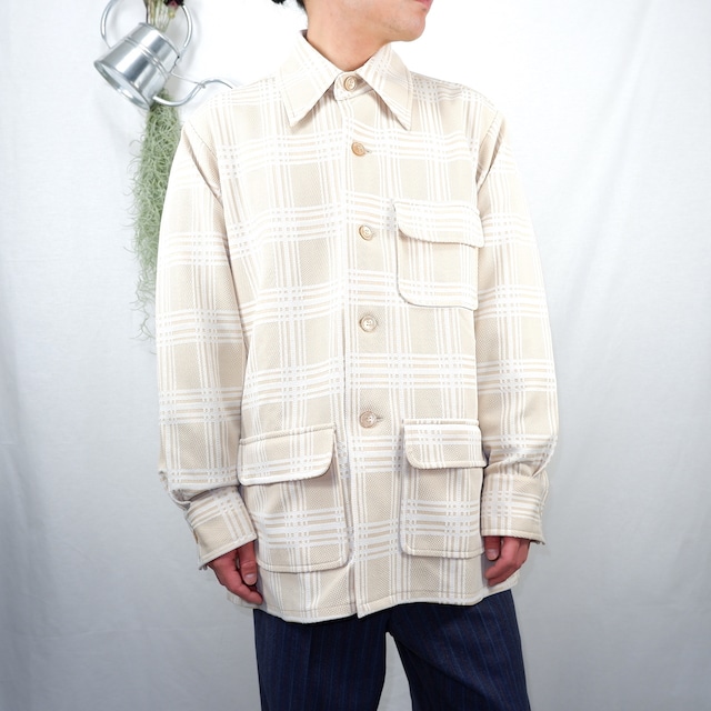 [L] Design Check Shirt Jacket | チェック シャツ ジャケット 