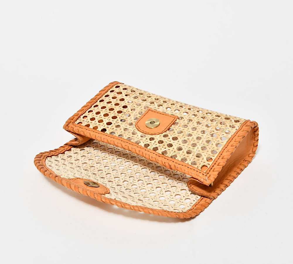 Leather & Rattan バティック レザーボストンバッグ ヴィンテージ Leather & Rattan バティック レザーボストンバッグ ヴィンテージ