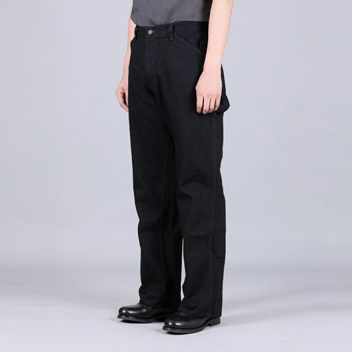 MOMOTARO JEANS MXPT1014 BLACK×BLACK PAINTER PANTS 15.7oz Zimbabwe 