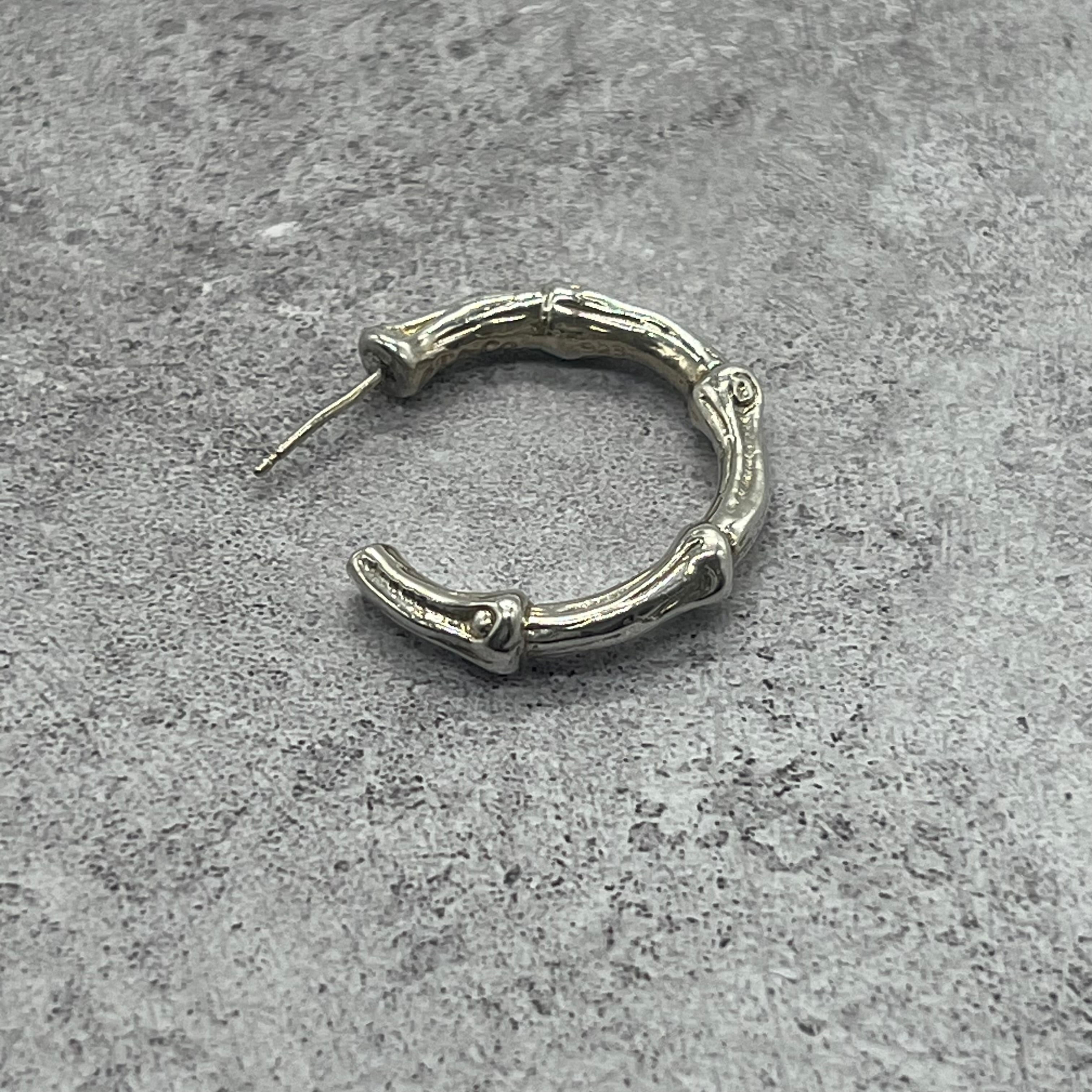 ティファニー TIFFANY&CO バンブー フープ ピアス ラージ SV