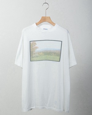 landscape printed T-shirt / single stitch / Made In USA