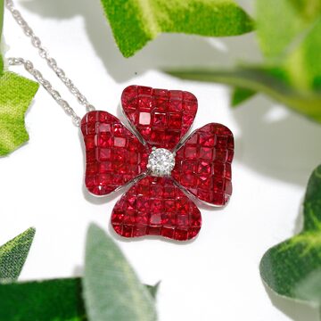 パパラチアサファイアネックレス pt / 0.557ct / DA 0.350ct | Pay ID 