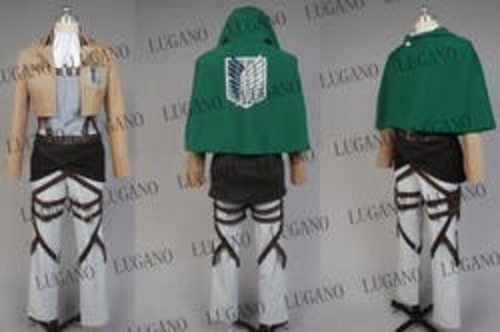 K5178　『進撃の巨人』（しんげきのきょじん、attack　on　titan）　進撃の巨人　リヴァイ　調査兵団　コスプレ衣装　cosplay　コスチューム