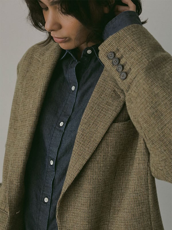 ETRE TOKYO(エトレトウキョウ) チェックツィードテーラージャケット