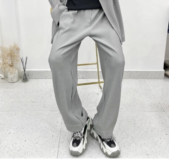 UNITEDTOKYO プリーツジャケット&パンツ セットアップ プリーツ ジャケット+パンツ セットアップ | Korean unisex