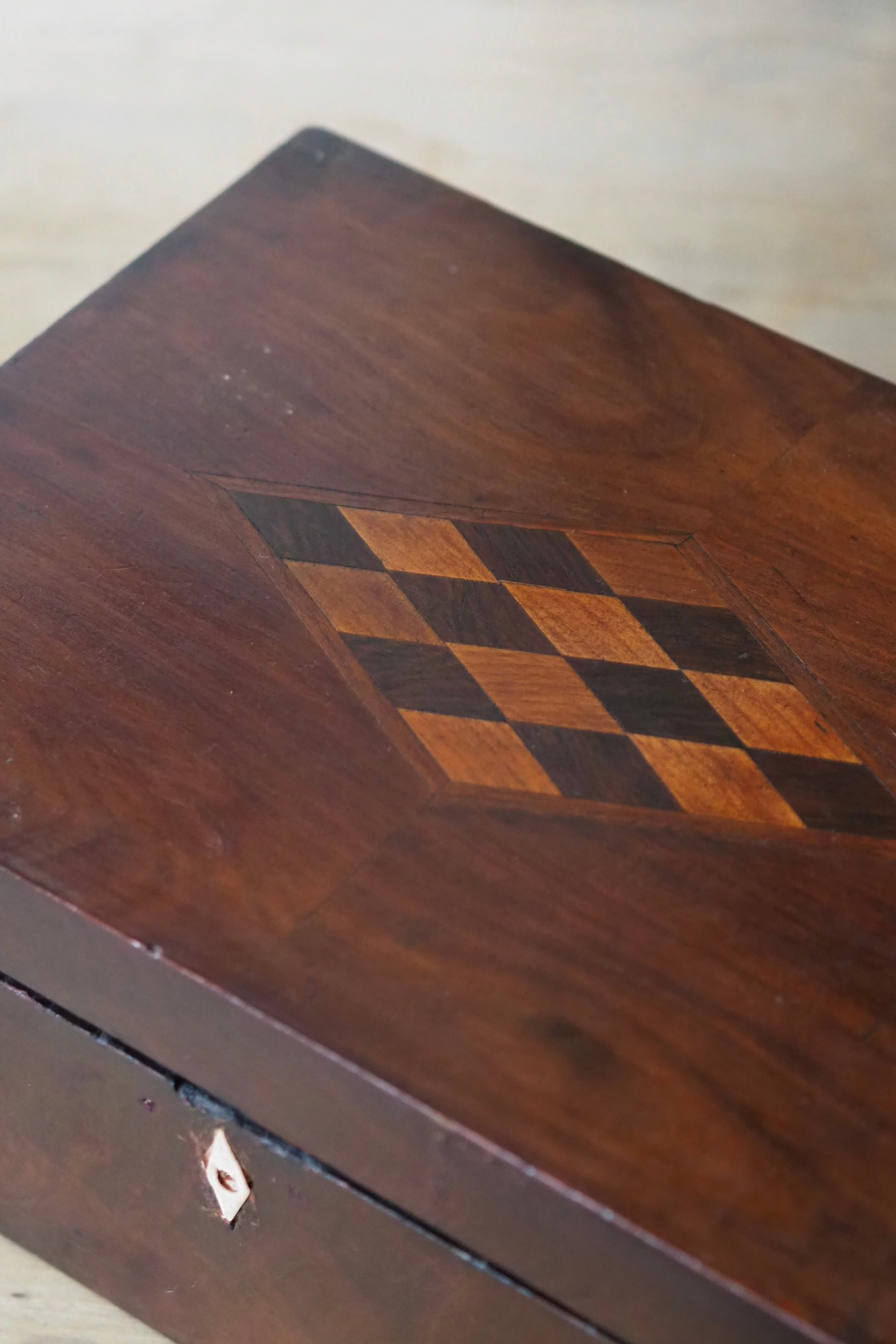 マホガニー製の仕舞い木箱-antique mahogany box | アンティーク