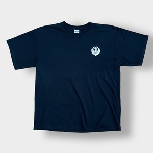 【GILDAN】企業系 企業Tシャツ ワンポイント バックプリント Tシャツ XL ビッグサイズ 半袖 黒t 夏物 拳銃 ピストル RUGER スタームルガー SR9 US古着