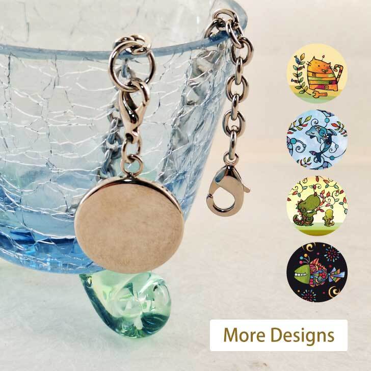 チャームチェーン かわいい動物のデザインチャーム付き パンダ 猫