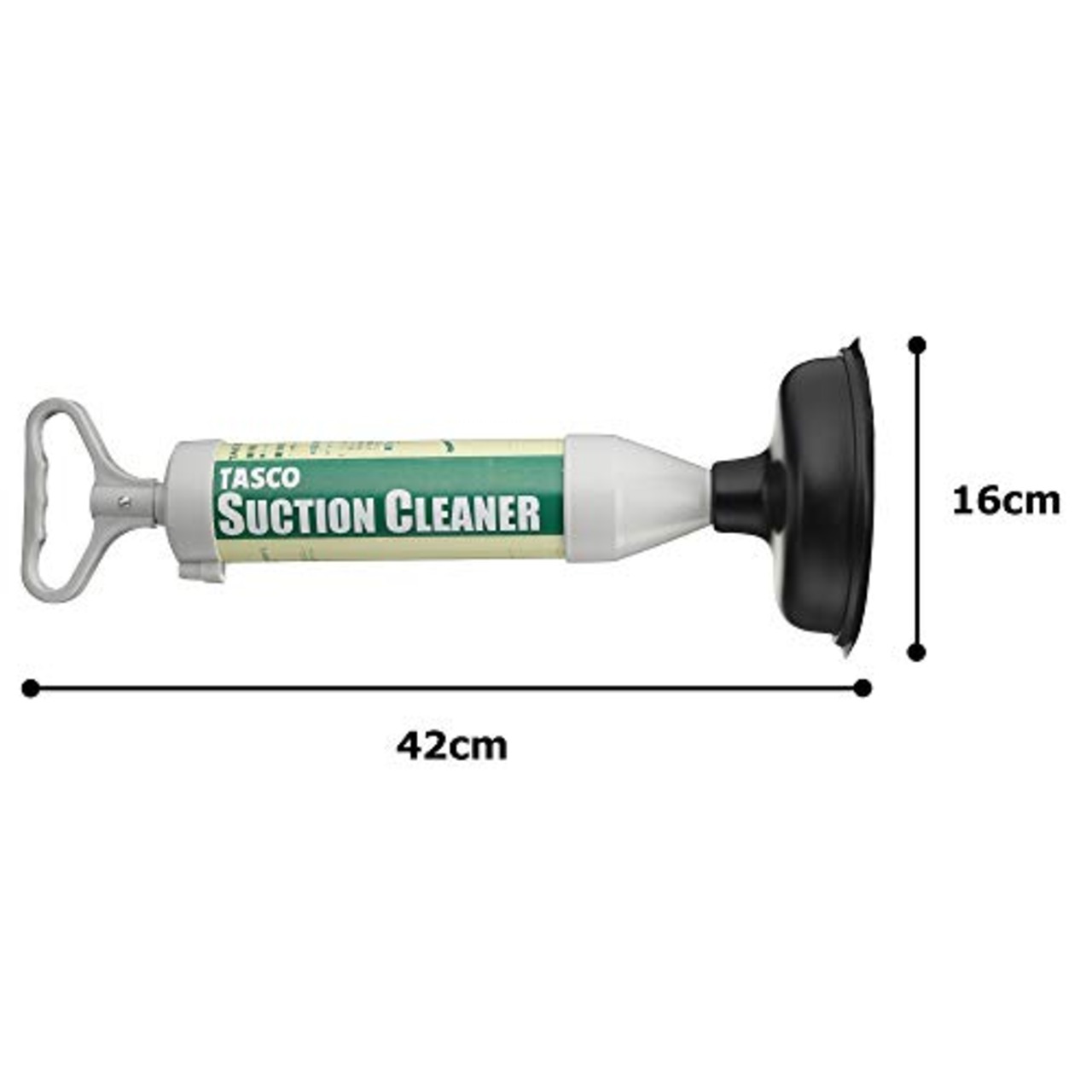 イチネンTASCO TA918SS 真空式パイプクリーナー 【トイレ 洗面 台所 ドレンホース のつまり用】【エアコンの水漏れにも】ラバーカップ サクションポンプ