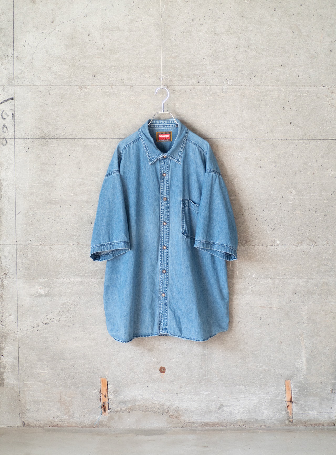 "Wrangler" used Denim short-sleeve shirt