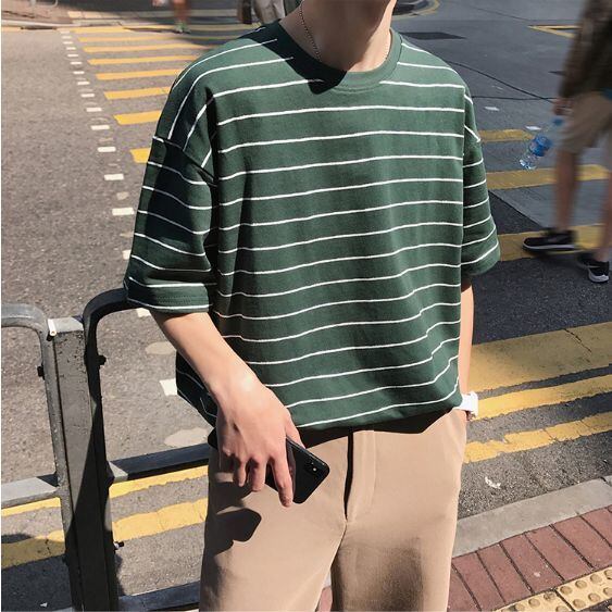 全4色 ボーダー バイカラー メンズ Tシャツ カットソー 