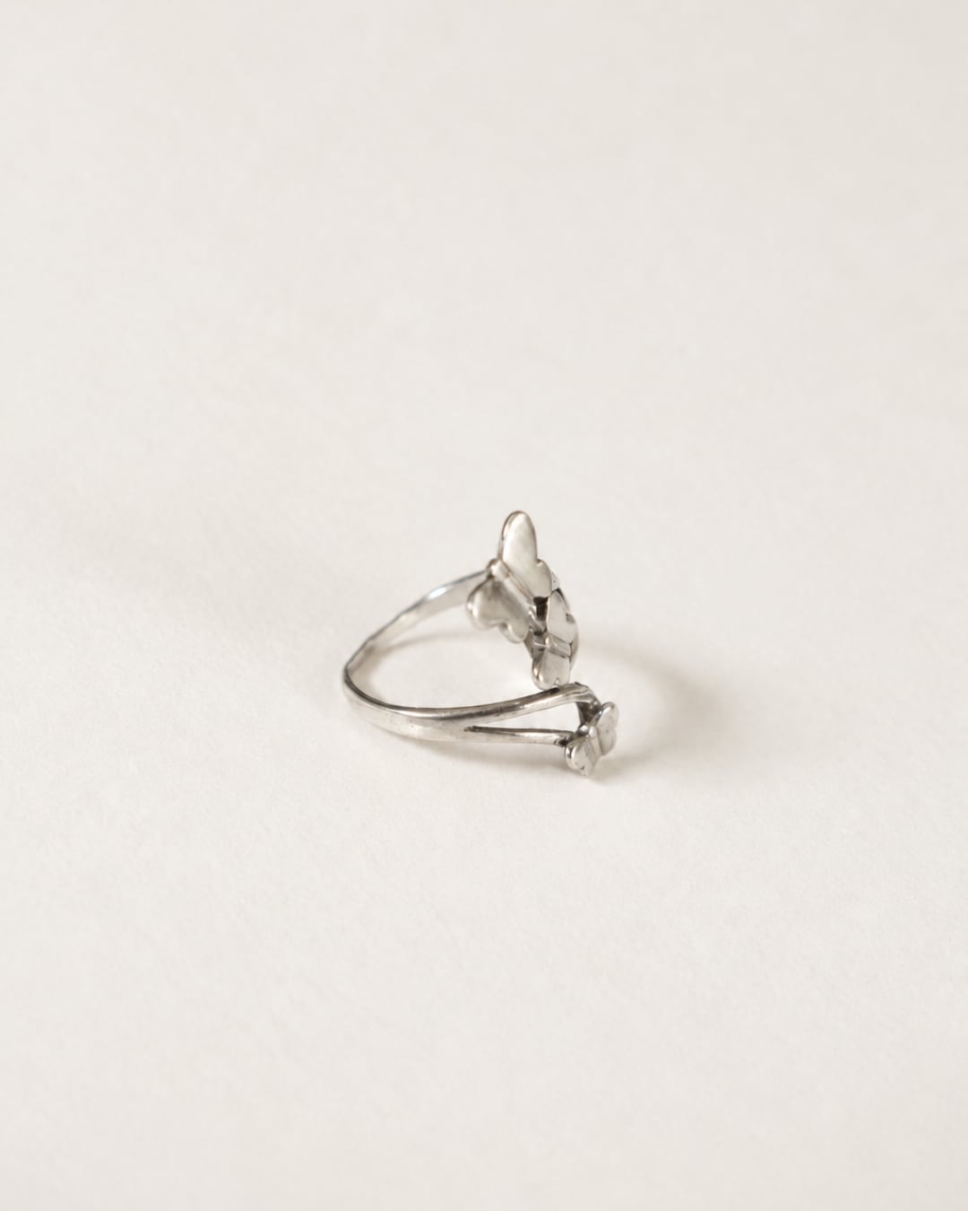 Trois Papillons — Vintage Silver Ring