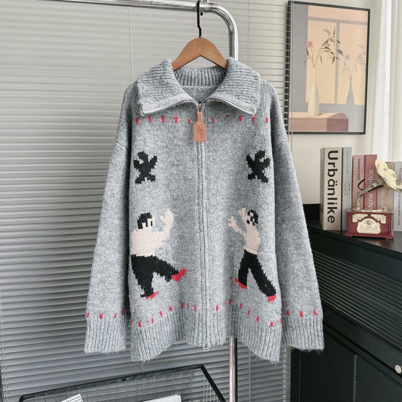 【outer】ジャカードニットカーデ M33319