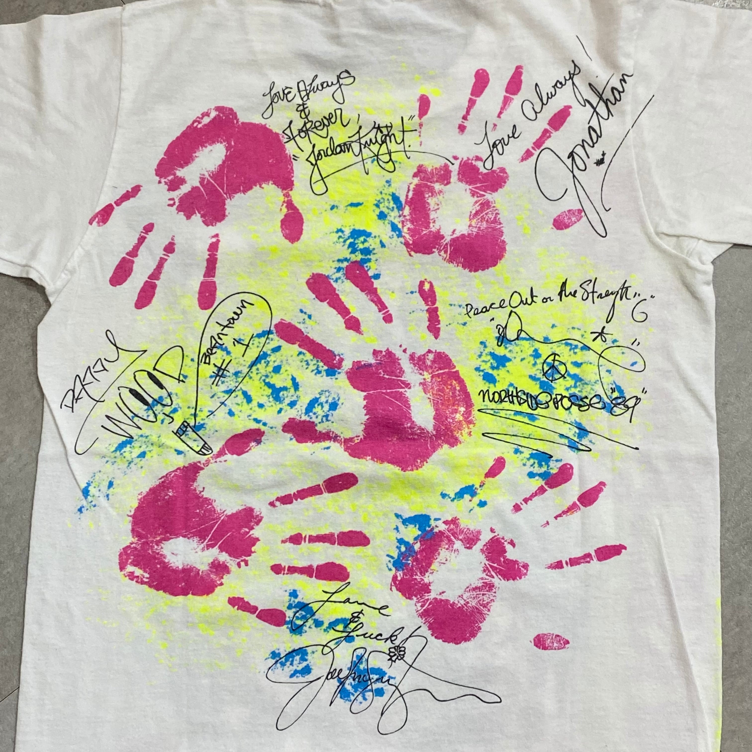 ディズニープリンセスのベビーグッズも大集合 80 S ニュー キッズ オン ザ ブロック New Kids On The Block Tシャツ プリント バンド 半袖 サイズ Bagochile Cl