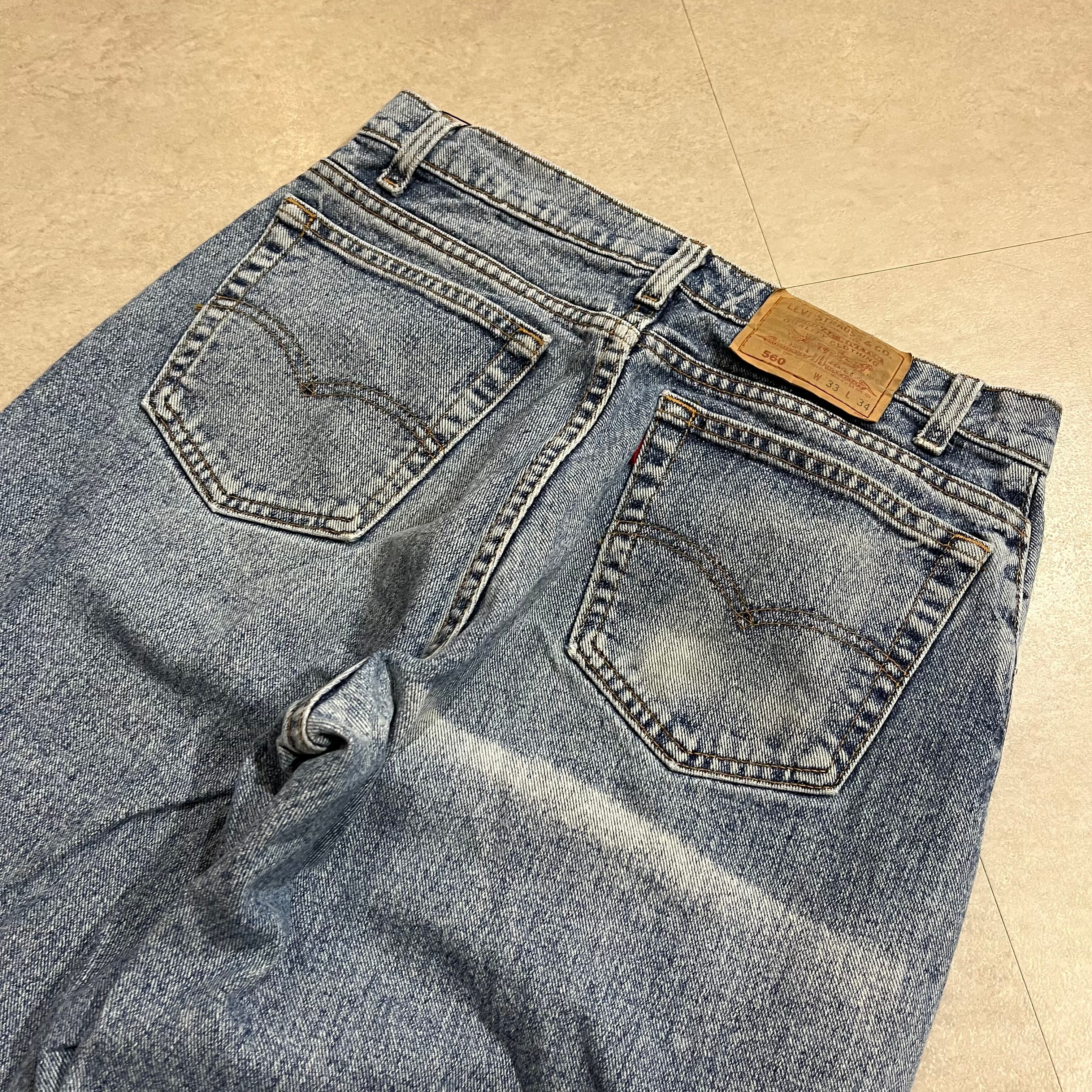 90年代 USA製 size:W33L34【 Levi's 560 】リーバイス 560 バギー ...