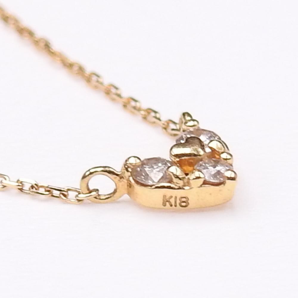 18K ネックレス ゴールド クローバー K18 刻印 18金 日本製 四つ葉 K18 