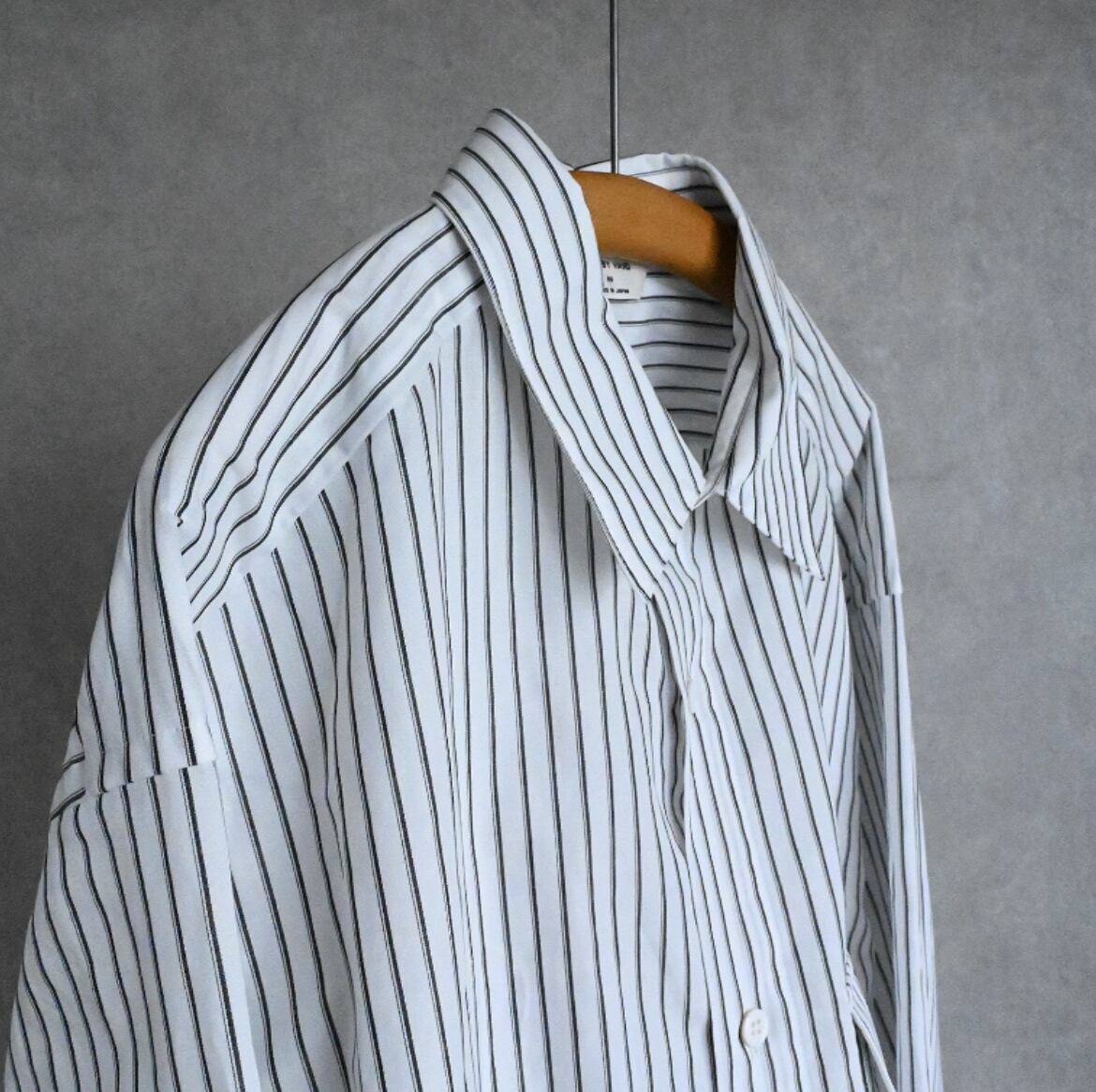 25SS》【STILL BY HAND】STRIPE OVERSIZED SHIRT スティルバイ