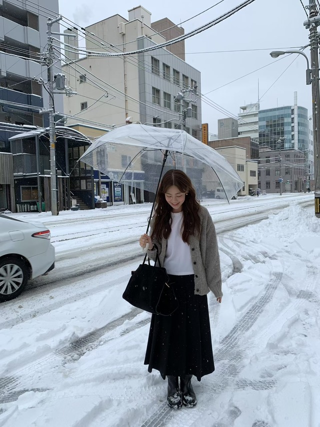 (予約) LIFFEY / Winter wool pleats skirt 2color