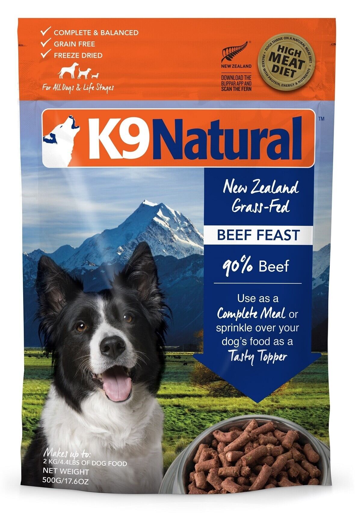 k9ナチュラル (K9 Natural) ビーフ・フィースト 1.8kg ドライフード
