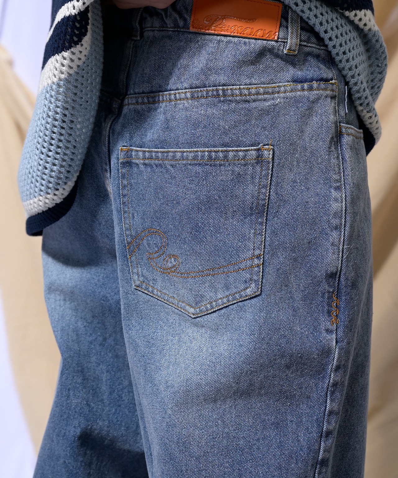 【#Re:room】VINTAGE TUCK WIDE DENIM［REP208］