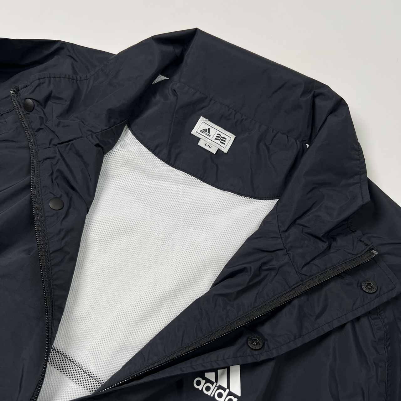 2WAY adidas GOLF アディダス ゴルフ 長袖&半袖 ウインドブレーカー ナイロンジャケット サイズ L /メンズ/ブラック/裏メッシュ