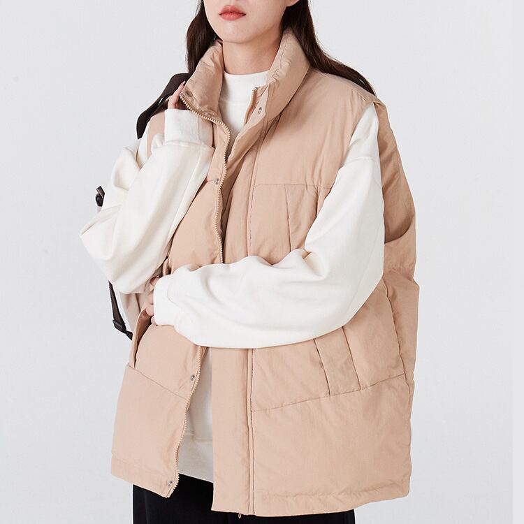 ★WARM STAND-COLLAR COTTON VEST　　A0433