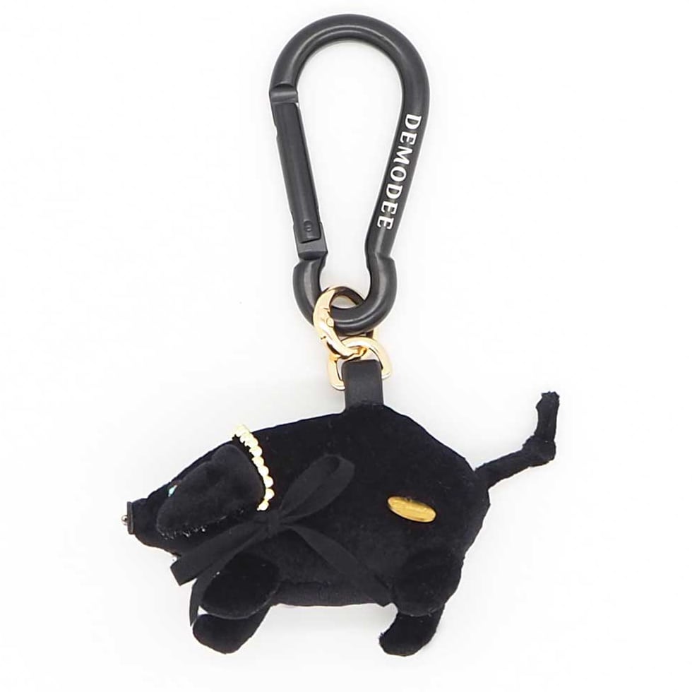 DEMODEE PIG CHARM BLACK