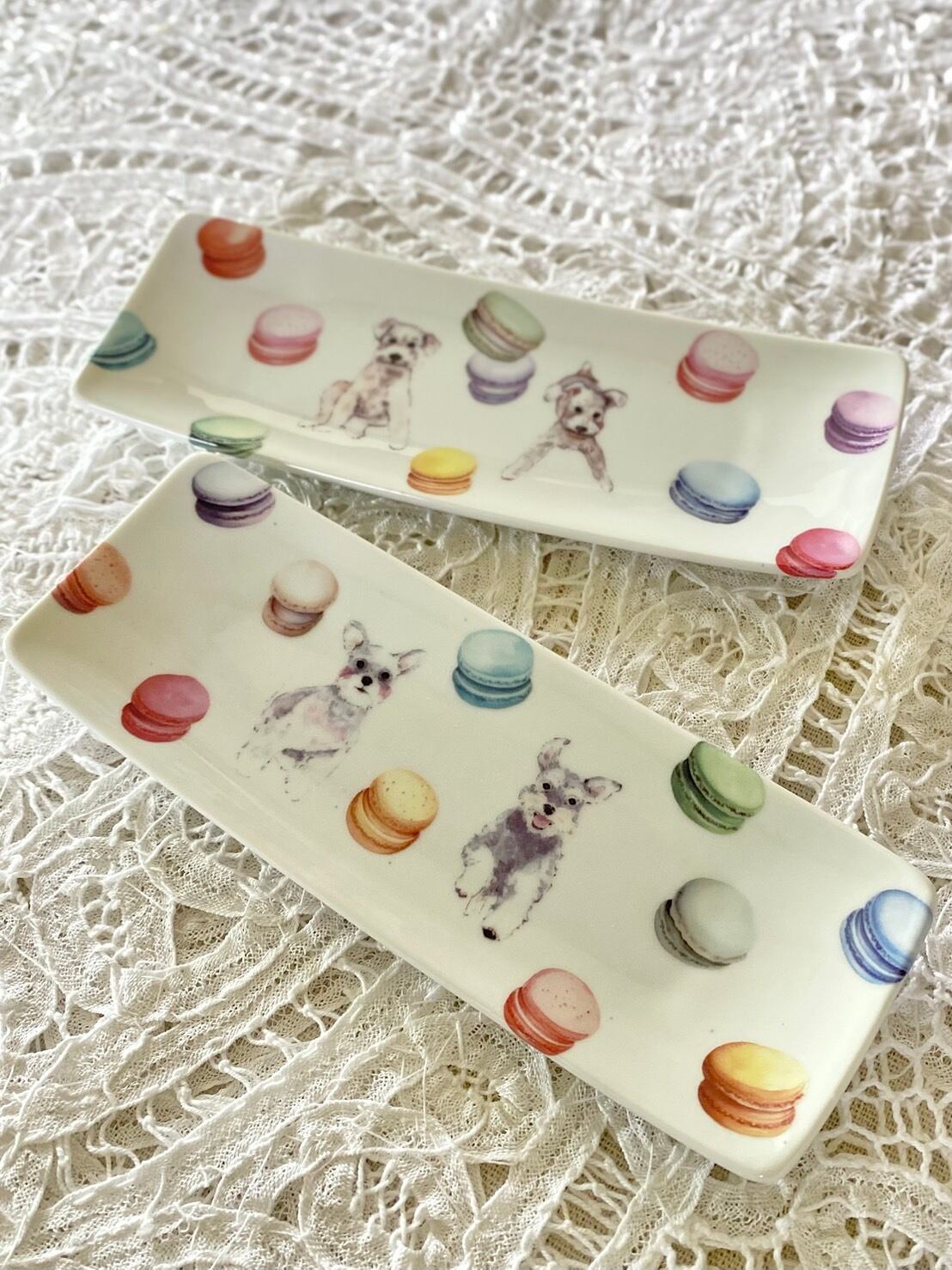 白磁用 水彩カラフルマカロン A4サイズ （ポーセリンアート用