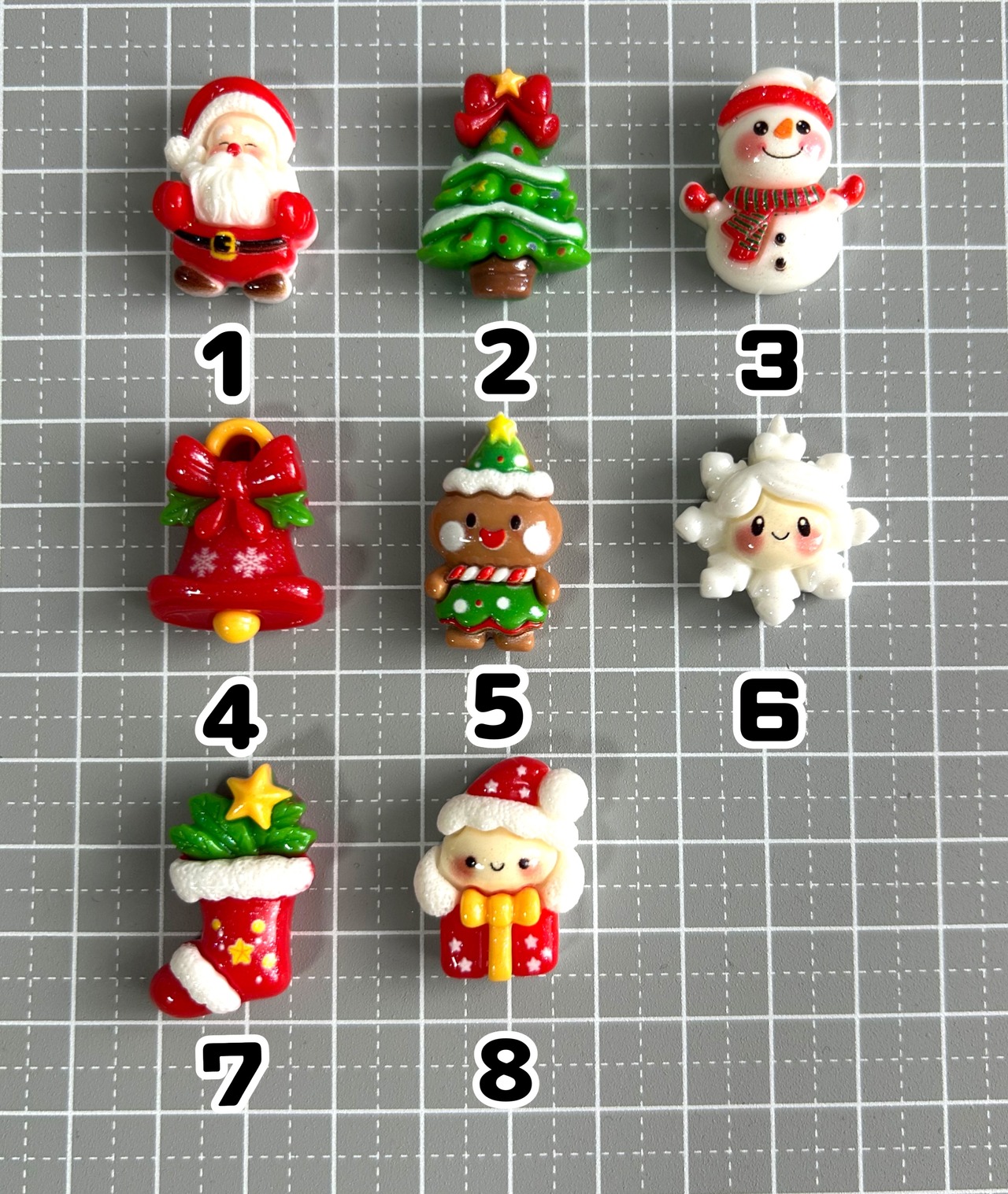 [各１／全種]キラキラ✨クリスマスデコパ
