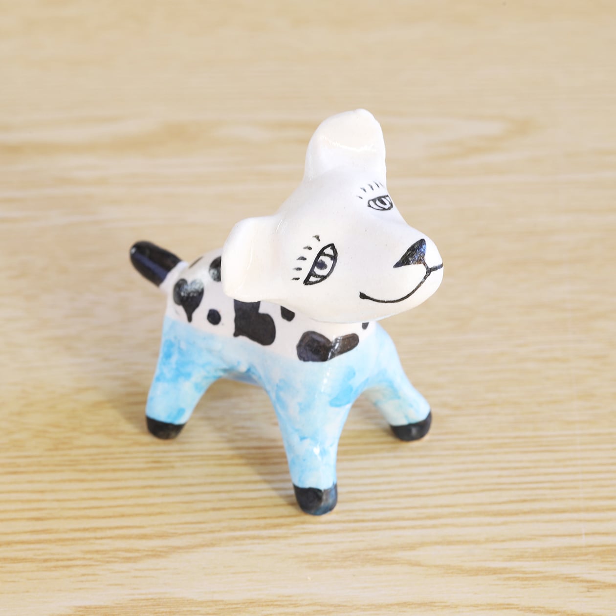 山口祥治 干支フィギュア 戌（いぬ）「ぽちこー P-3」 工房：喜鶴製陶